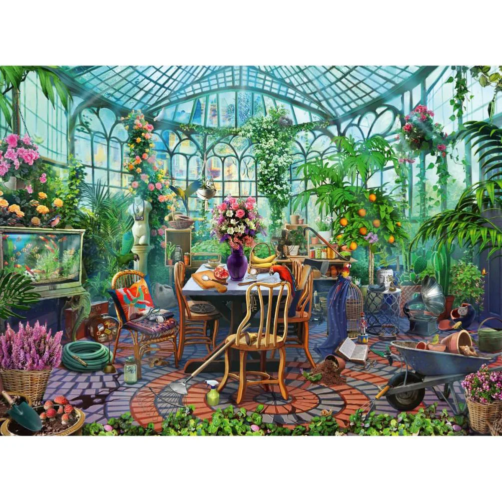 Morning in the Greenhouse 500pc Jigsaw Puzzle Extra Image 1