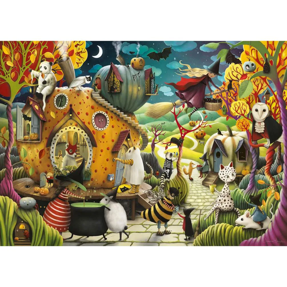 Happy Halloween 1000pc Jigsaw Puzzle Extra Image 1