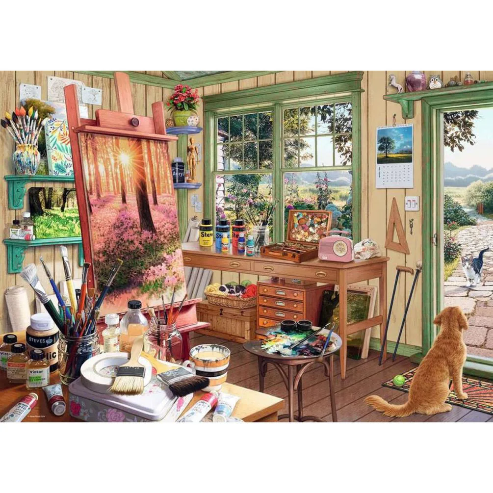 My Haven No11. The Artist’s Shed 1000pc Jigsaw Puzzle Extra Image 1