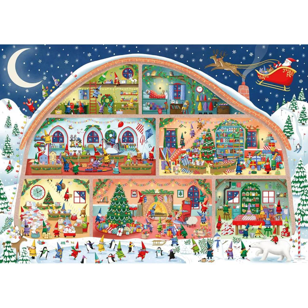 Santa''s Workshop 1000pc Jigsaw Puzzle Extra Image 1