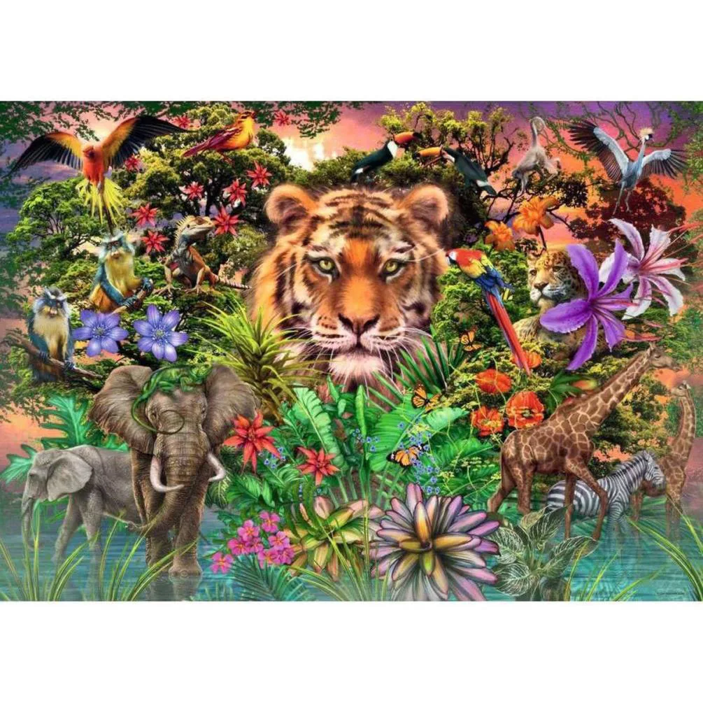 Jungle Tiger 1000pc Jigsaw Puzzle Extra Image 1