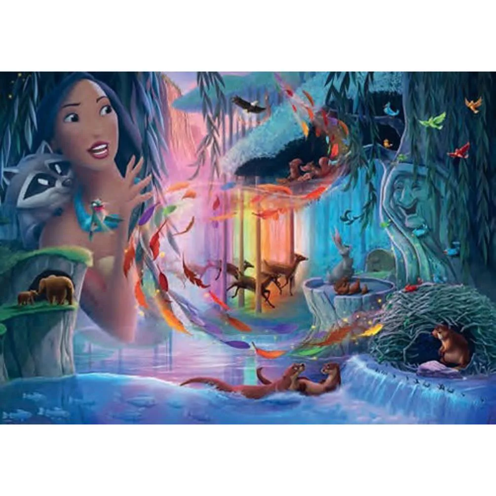 Disney Castle Collection Pocahontas 1000pc Jigsaw Puzzle Extra Image 1