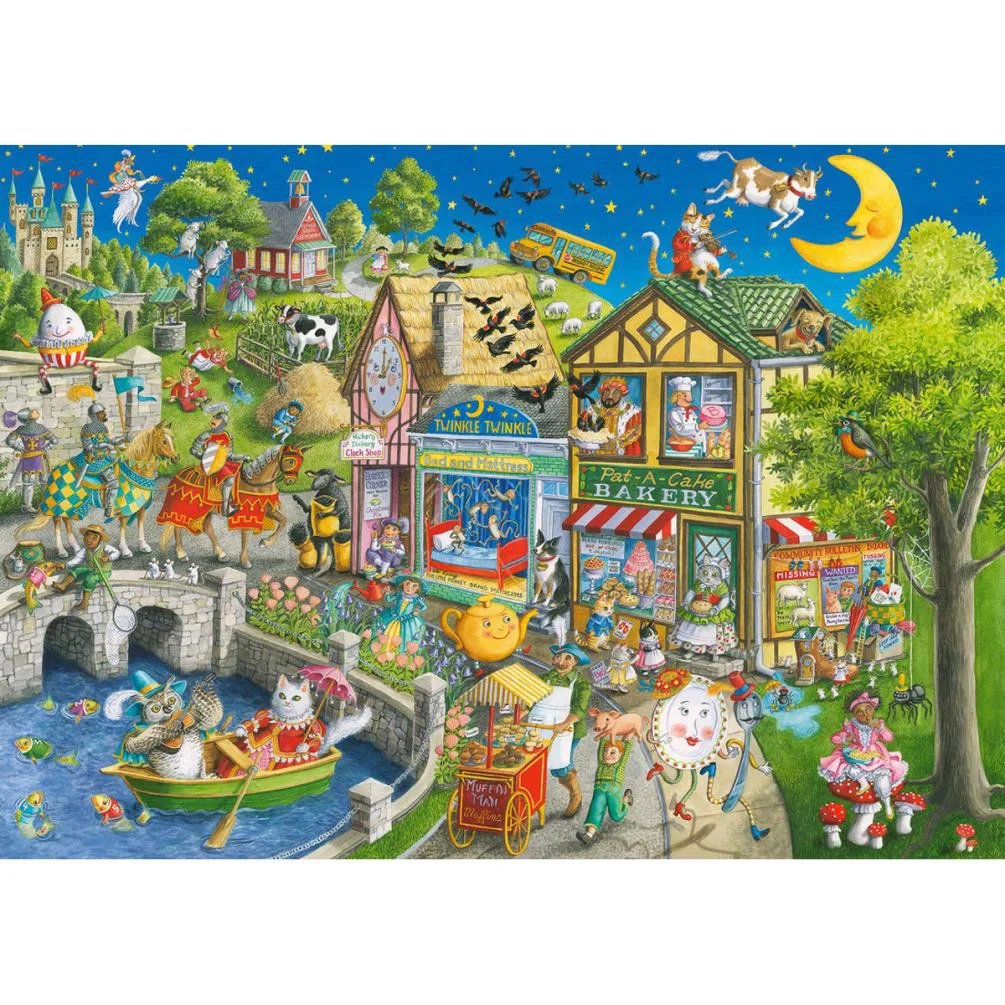 Mother Gooseville 1000pc Jigsaw Puzzle Extra Image 1