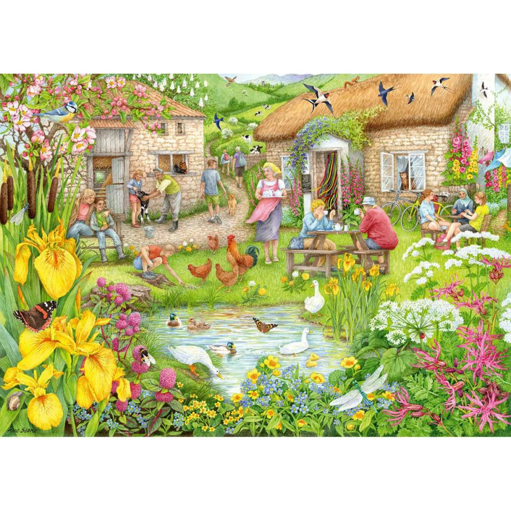 Cosy Café No.3 Valley Farm Café 1000pc Jigsaw Puzzle Extra Image 1
