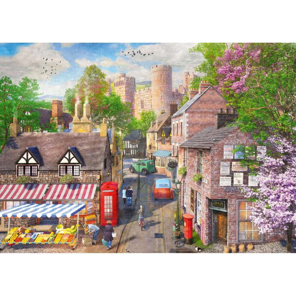 Down the Lane No.5 Castle Lane 1000pc Jigsaw Puzzle Extra Image 1