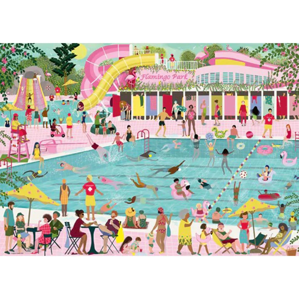 Flamingo Park 1000pc Jigsaw Puzzle Extra Image 1