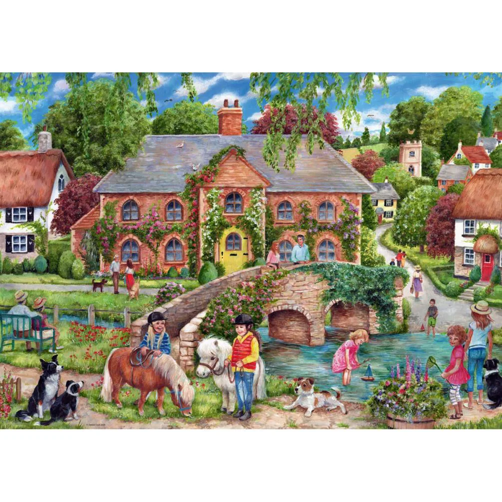 Village Life 1000pc Jigsaw Puzzle Extra Image 1