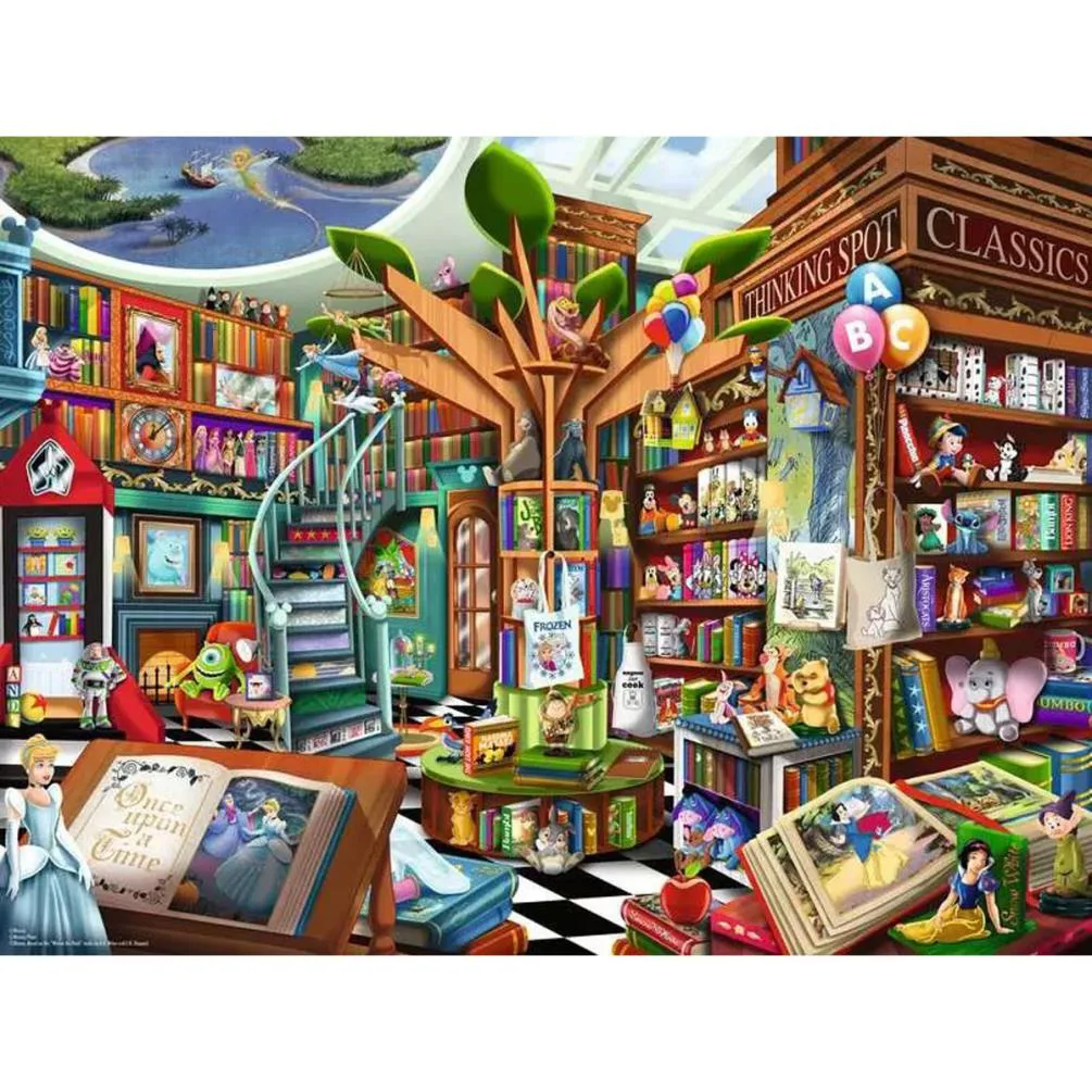 Magical Disney Bookshop 1500pc Jigsaw Puzzle Extra Image 1