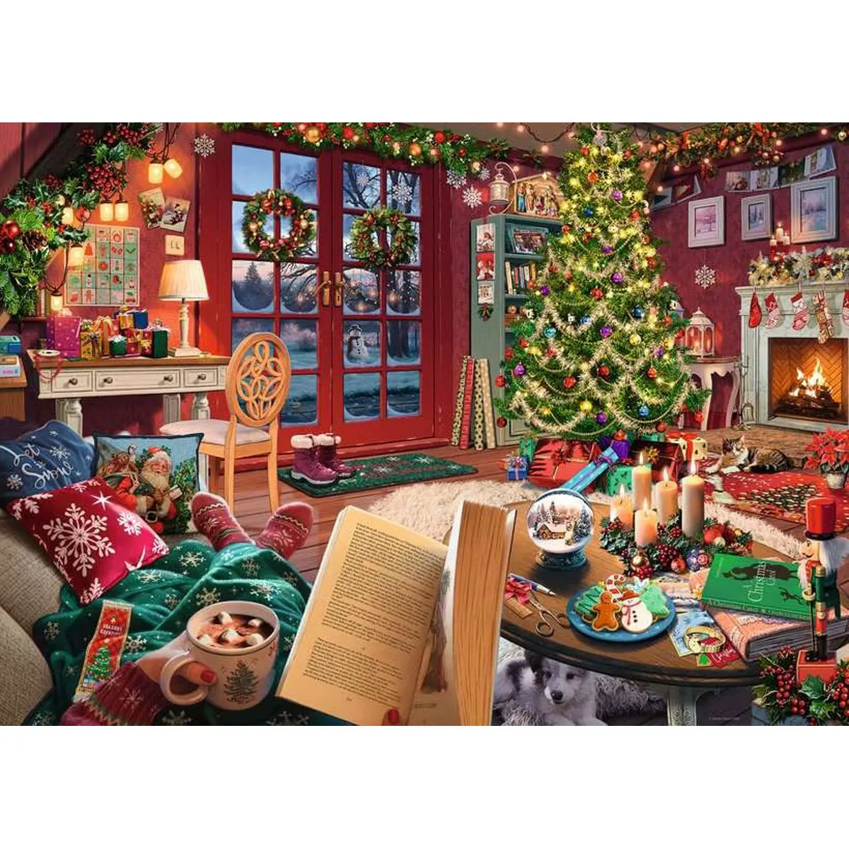 My Haven No.14 Christmas Shed 1000pc Jigsaw Puzzle Extra Image 1