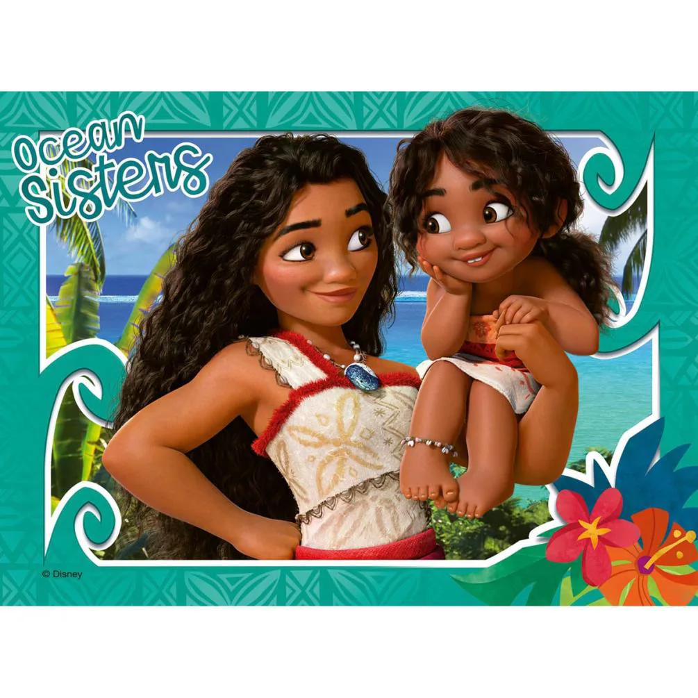 Disney Moana 2 4 in a Box Jigsaw Puzzles Extra Image 1