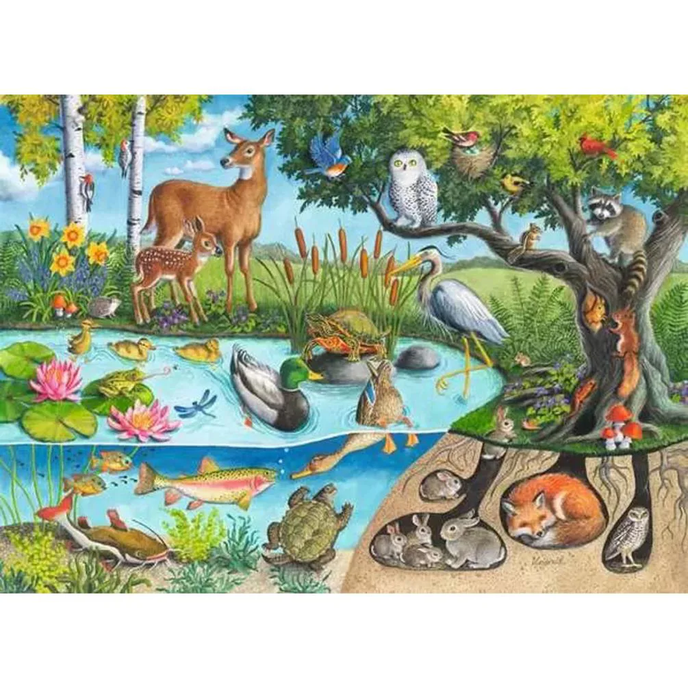 Animals Above & Below 60pc Jigsaw Puzzle Extra Image 1