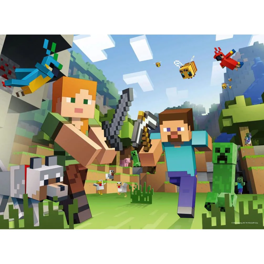 Minecraft 100pc XXL Jigsaw Puzzle Extra Image 1