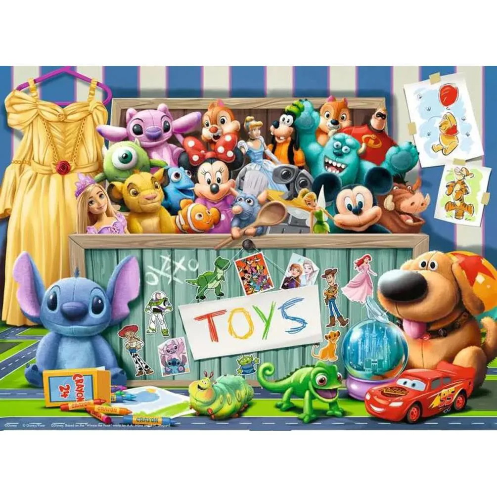 Disney Pixar Character 100pc XXL Jigsaw Puzzle Extra Image 1