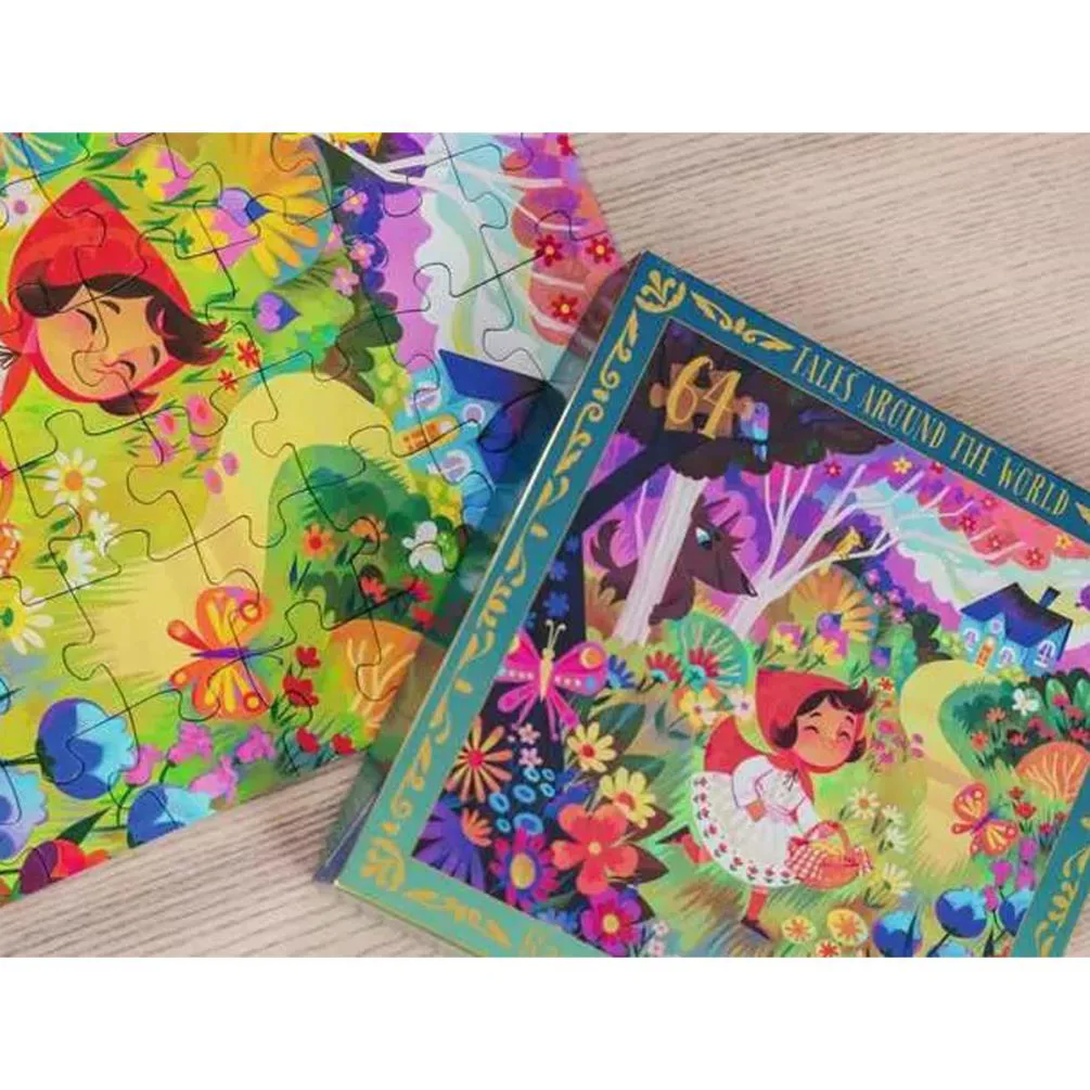 Little Red Riding Hood 64pc Square Jigsaw Puzzle Extra Image 2
