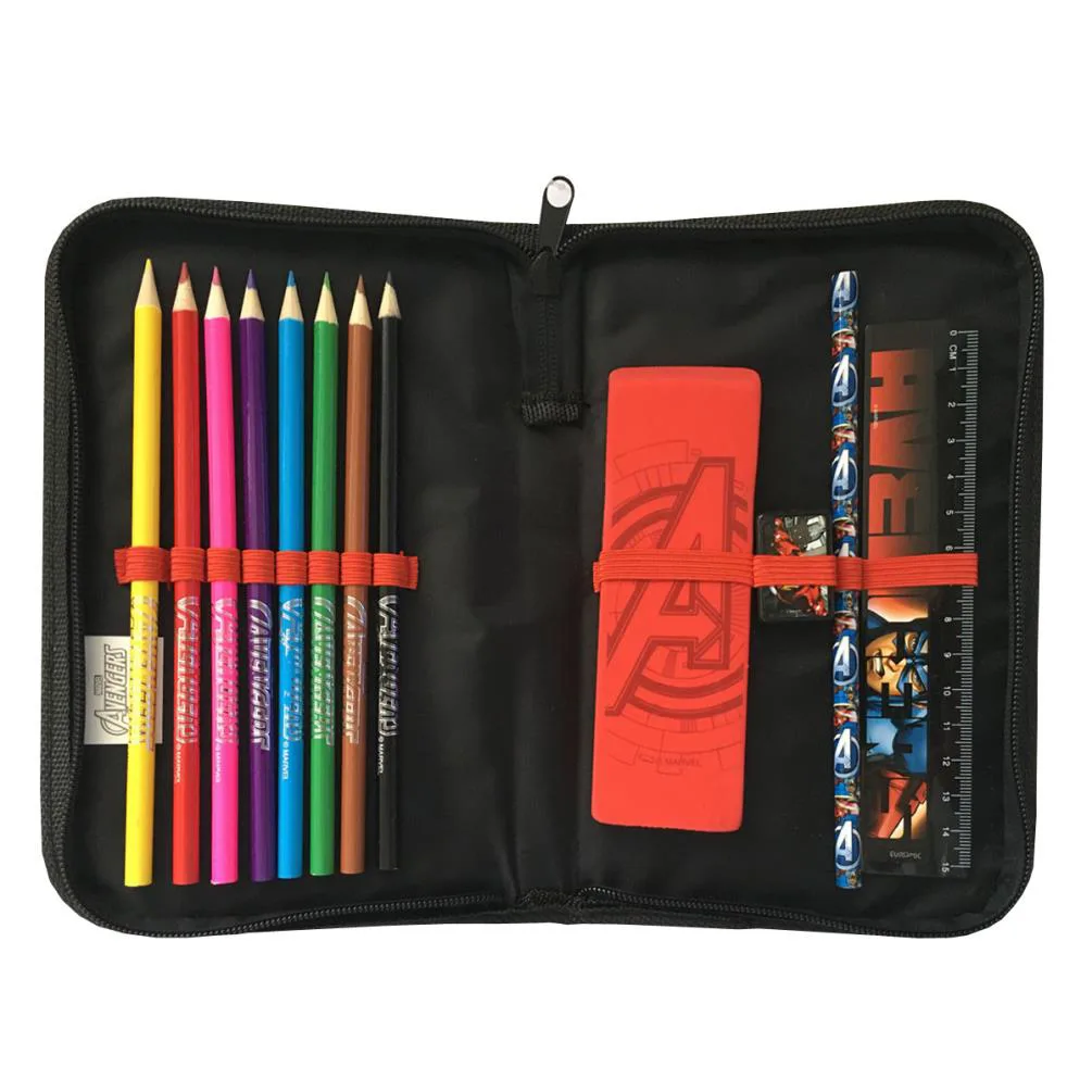Marvel Avengers Single Zip Filled Pencil Case Extra Image 1