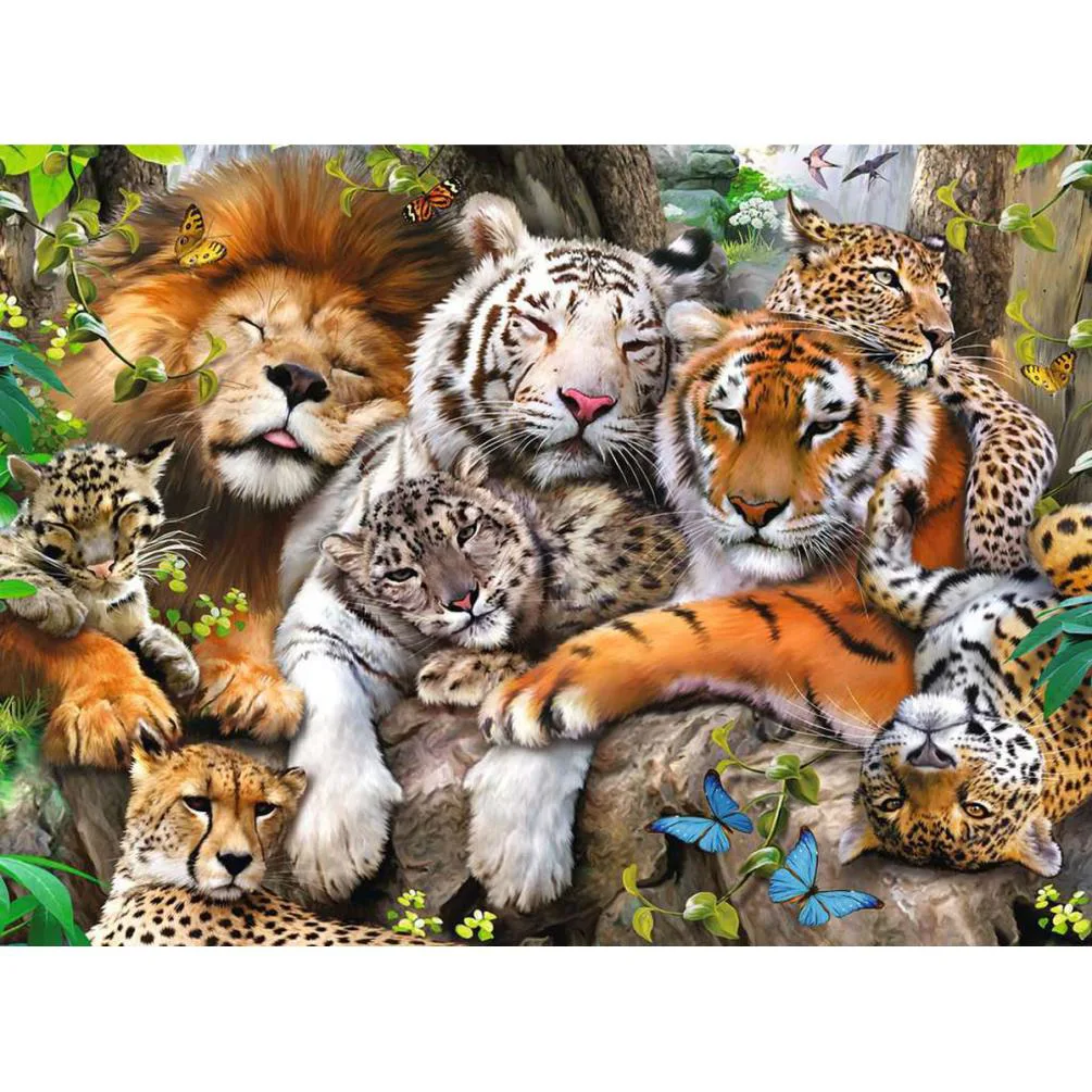 Big Cat Nap XXL 200pc Jigsaw Puzzle Extra Image 1