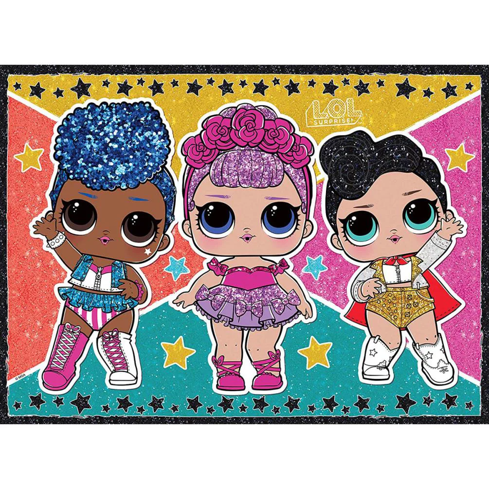 LOL Surprise XXL 100pc Glitter Jigsaw Puzzle Extra Image 1