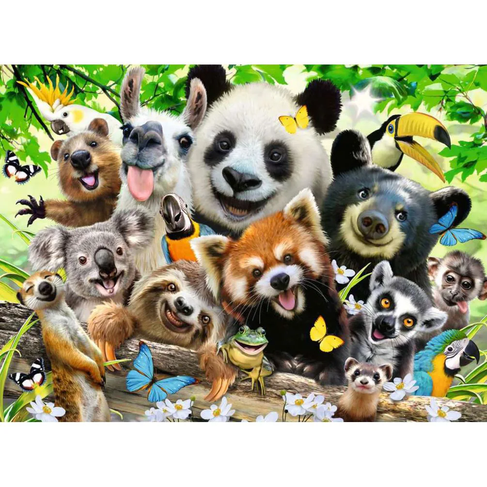 Wildlife Selfie XXL 300pc Jigsaw Puzzle Extra Image 1