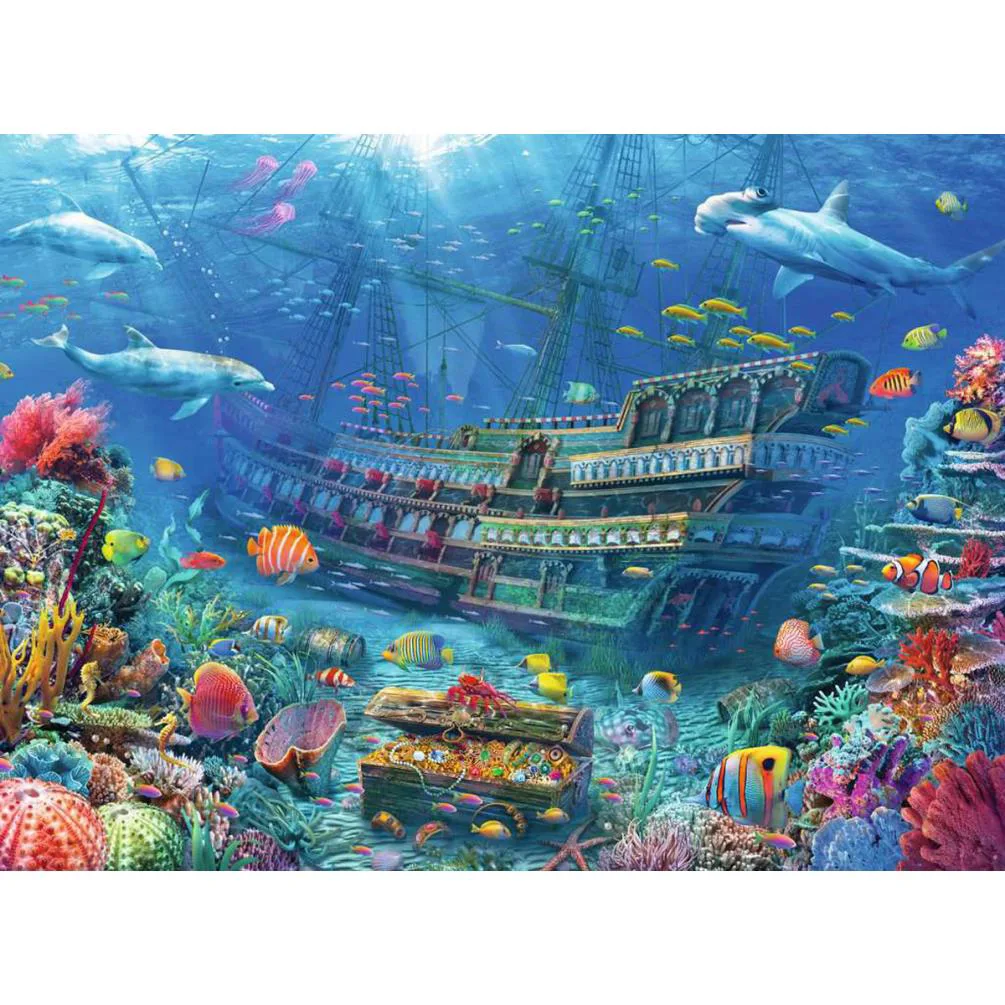 Sunken Ship XXL 200pc  Jigsaw Puzzle Extra Image 1