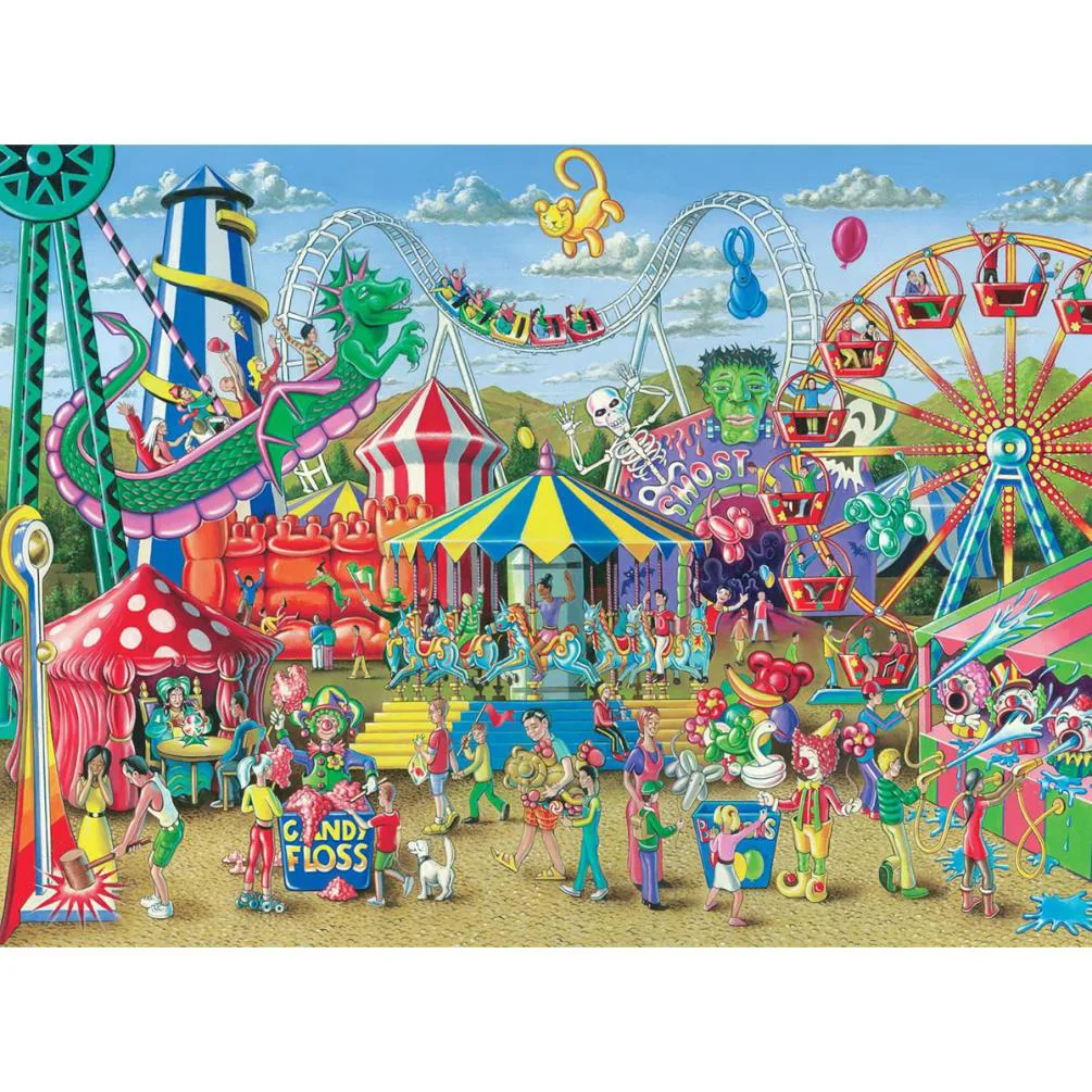 Fun at the Carnival 300pc XXL Jigsaw Puzzle Extra Image 1