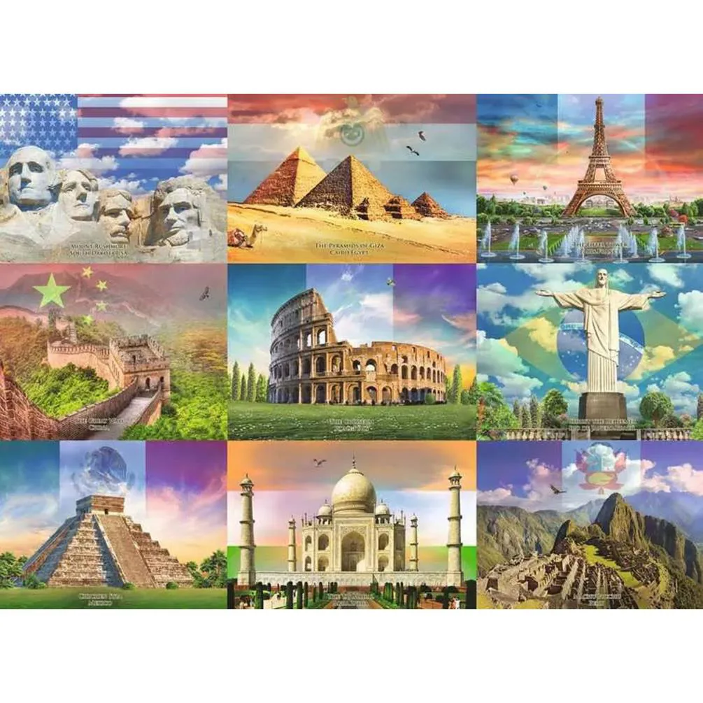 Monuments of the World XXL 200pc Jigsaw Puzzle Extra Image 1