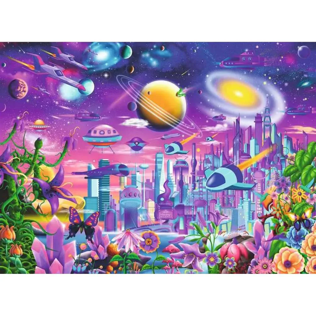 Cosmic City XXL 200pc Jigsaw Puzzle Extra Image 1