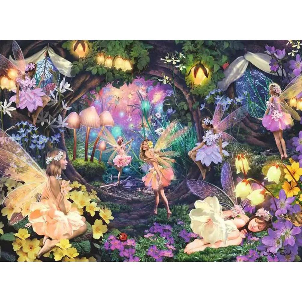 Fairy Garden XXL 100pc Glow in the Dark Jigsaw Puzzle Extra Image 1