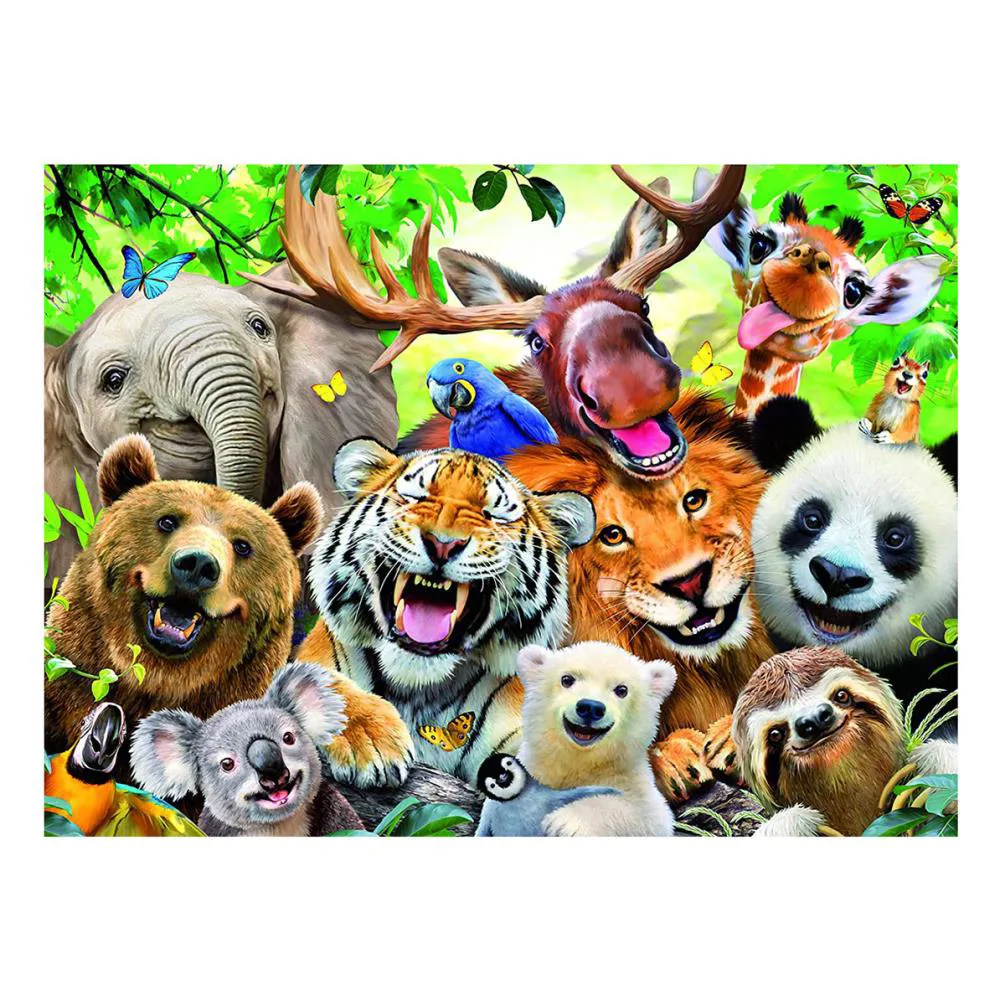 Exotic Animals Selfie XXL 300pc Jigsaw Puzzle Extra Image 1