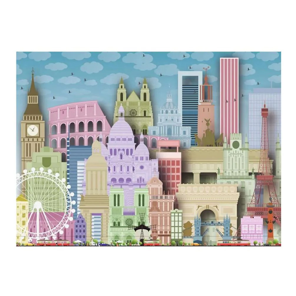 Worldly Attractions XXL 300pc Jigsaw Puzzle Extra Image 1