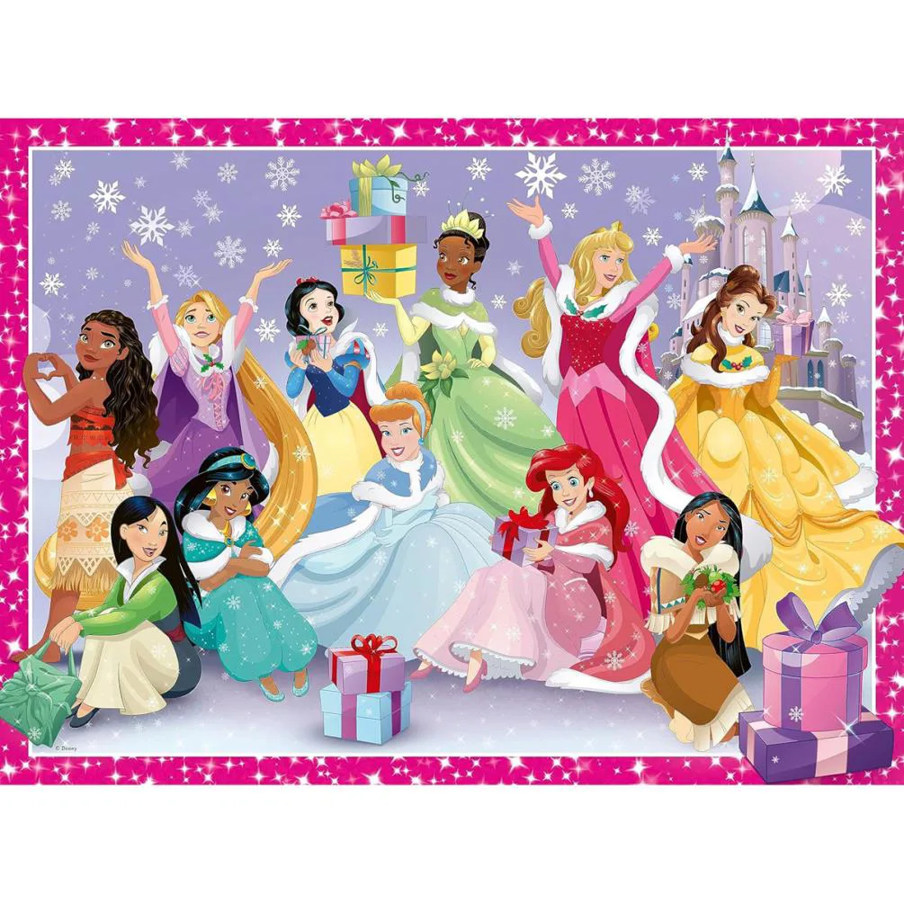 Disney Princess Christmas 200pc XXL Jigsaw Puzzle Extra Image 1