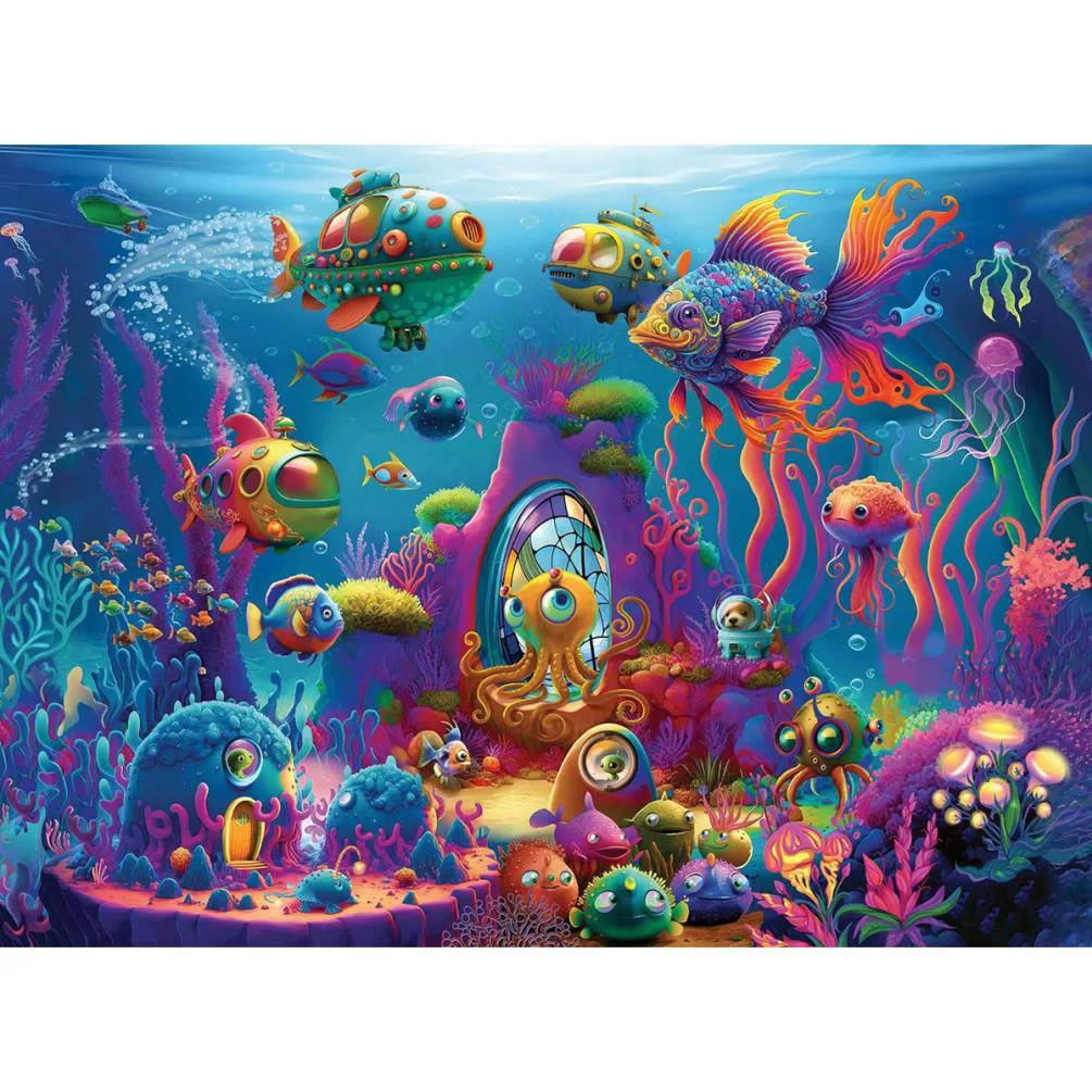 Alien Ocean 150pc XXL Jigsaw Puzzle Extra Image 1