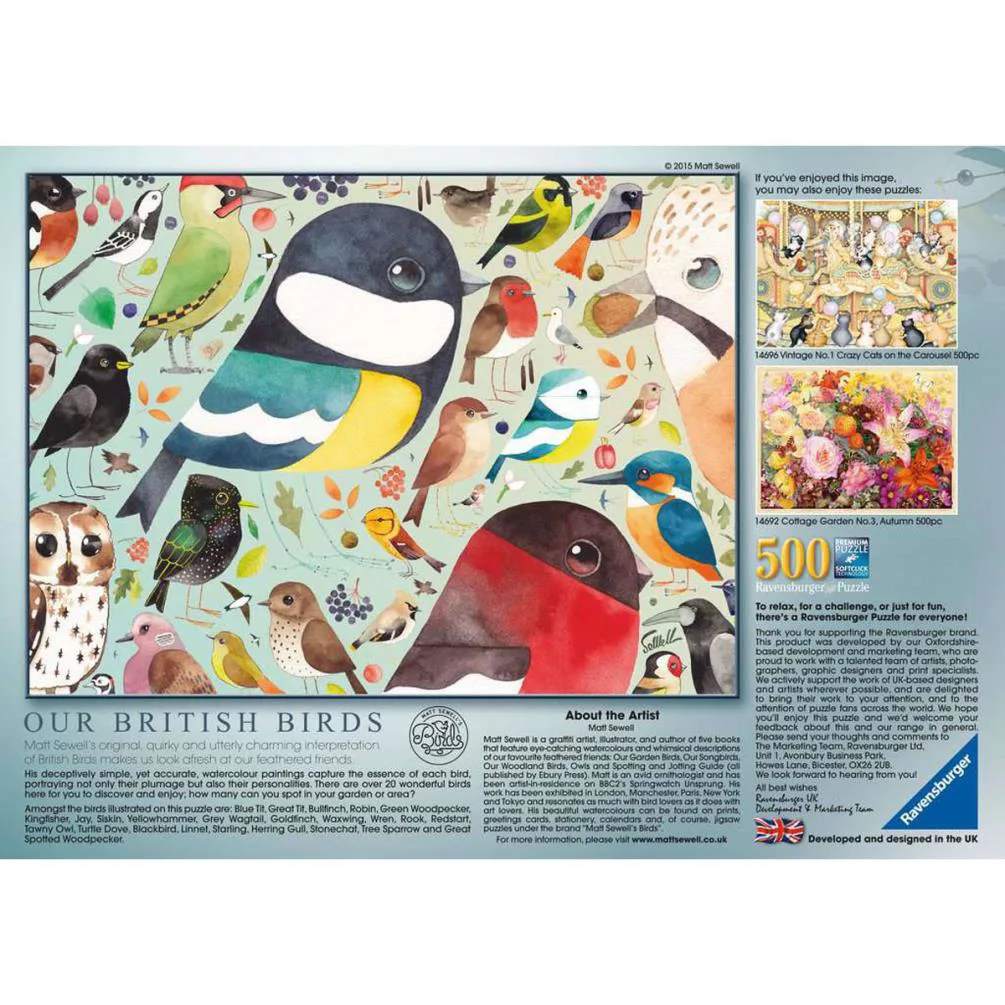 Our British Birds 500pc Jigsaw Puzzle Extra Image 2
