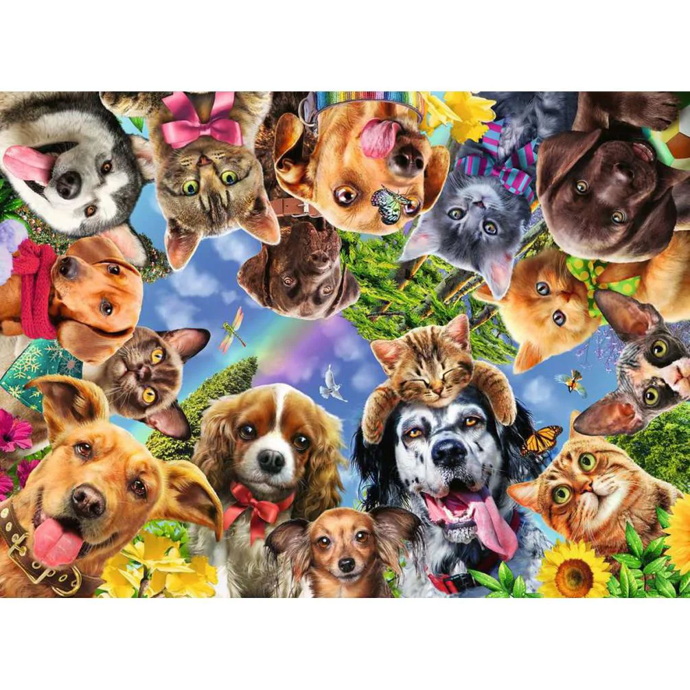 Animal Selfies 500pc Jigsaw Puzzle Extra Image 1