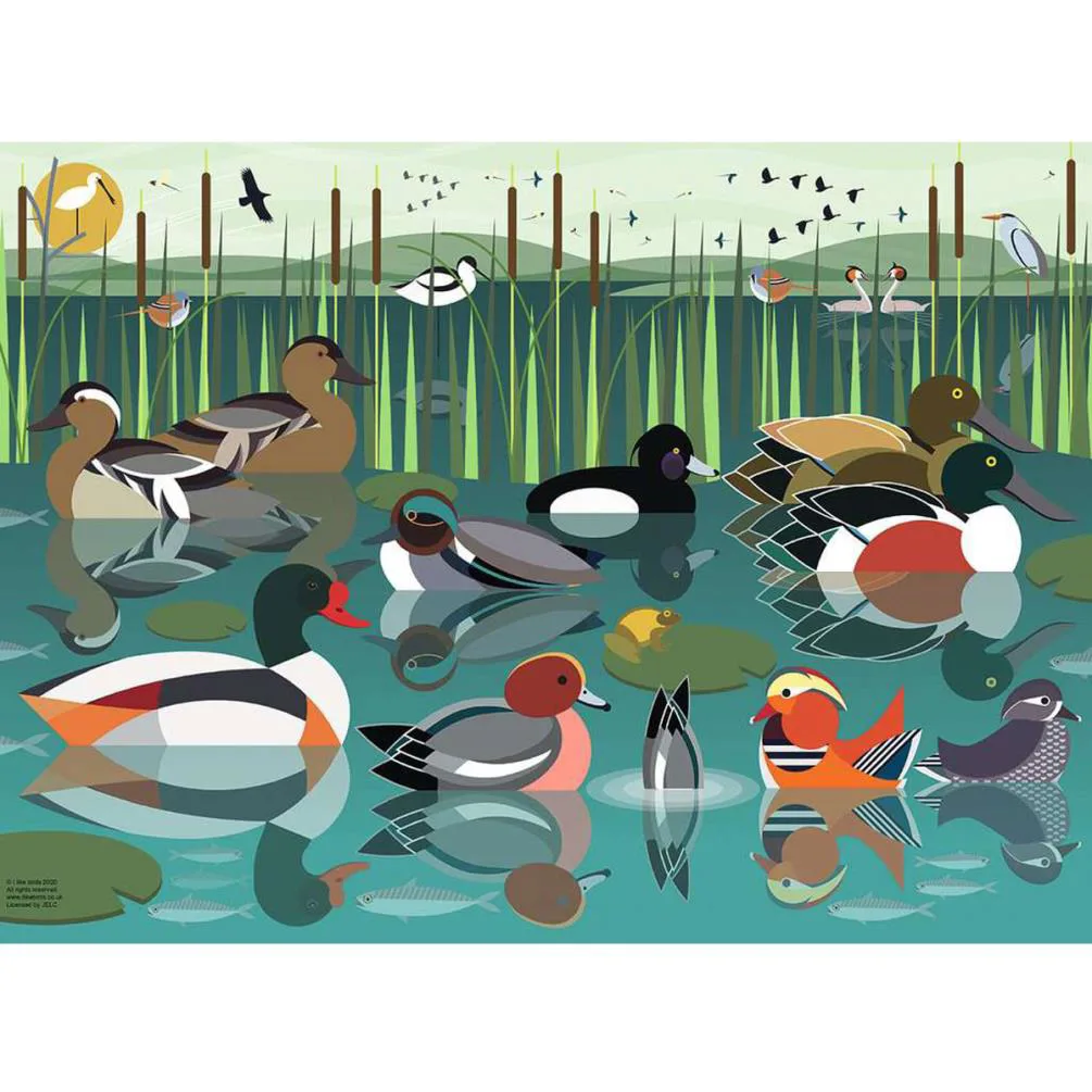 I like Birds Waterlands 500pc Jigsaw Puzzle Extra Image 1