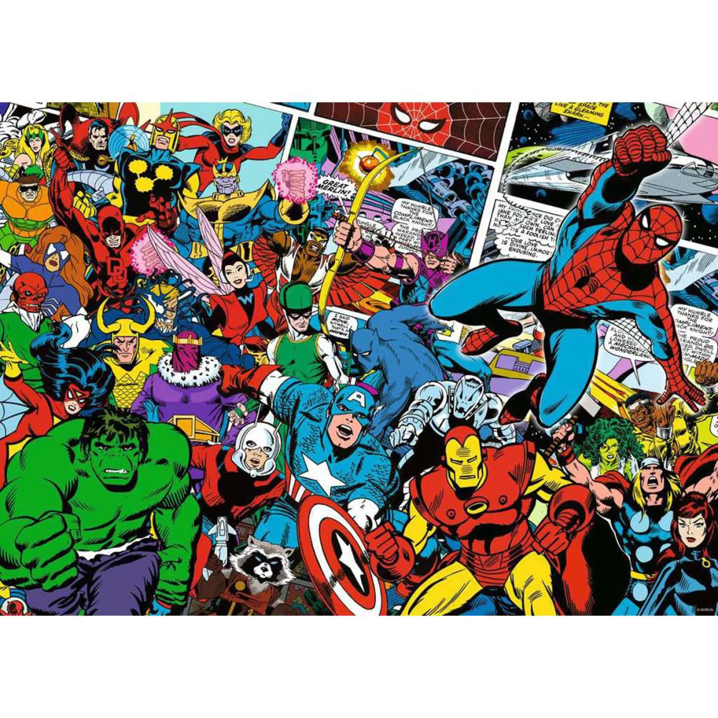 Marvel 1000pc Challenge Jigsaw Puzzle Extra Image 1