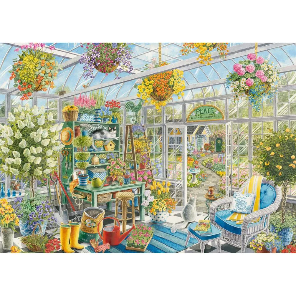 Garden Greenhouse Heaven 300pc Jigsaw Puzzle Extra Image 1