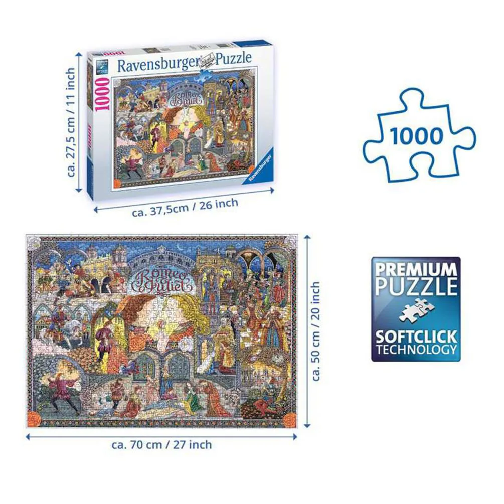 Romeo and Juliet 1000pc Jigsaw Puzzle Extra Image 2