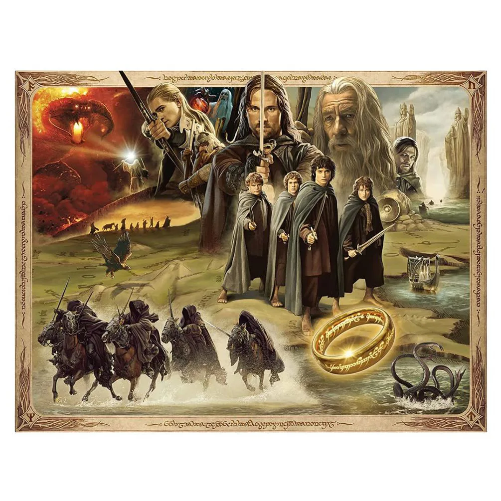 Lord of the Rings The Fellowship of the Ring 2000pc Jigsaw Puzzle Extra Image 1
