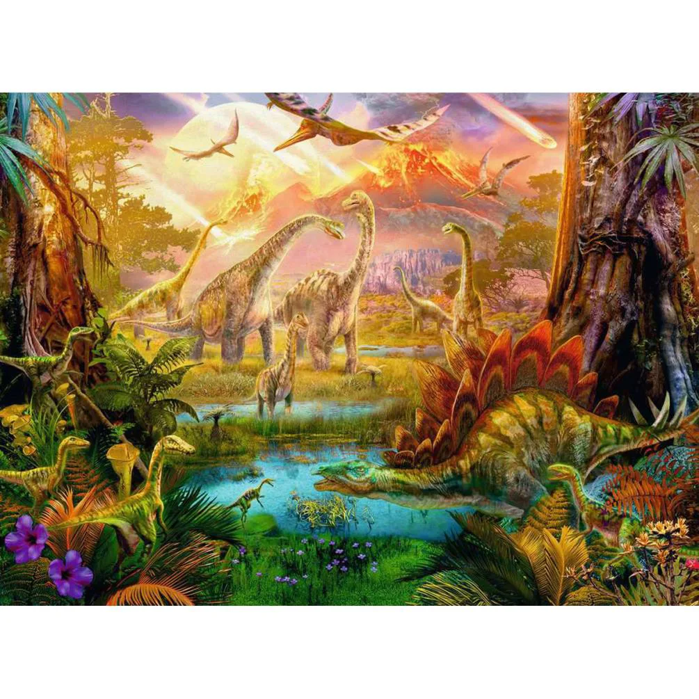 Land of the Dinosaurs 500pc Jigsaw Puzzle Extra Image 1