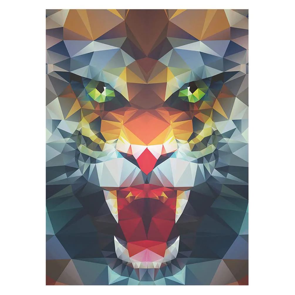 Polygon Lion 500pc Jigsaw Puzzle Extra Image 1