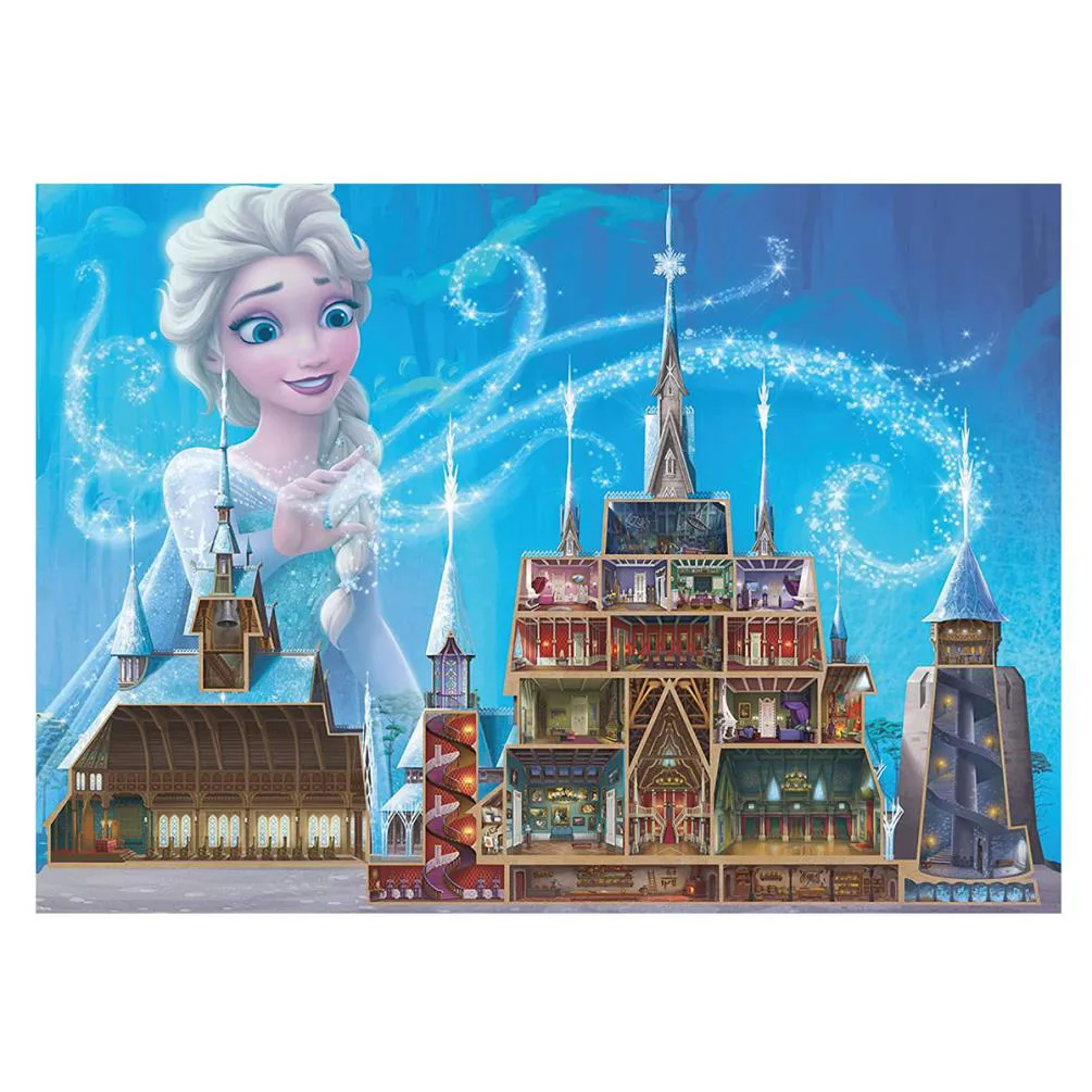 Disney Elsa Castle Collection 1000pc Jigsaw Puzzle Extra Image 1