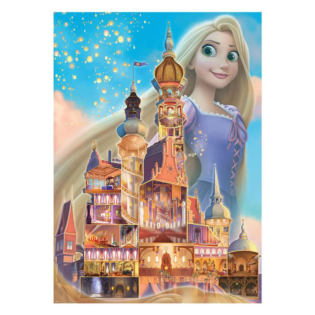 Disney Rapunzel Castle Collection 1000pc Jigsaw Puzzle Extra Image 1