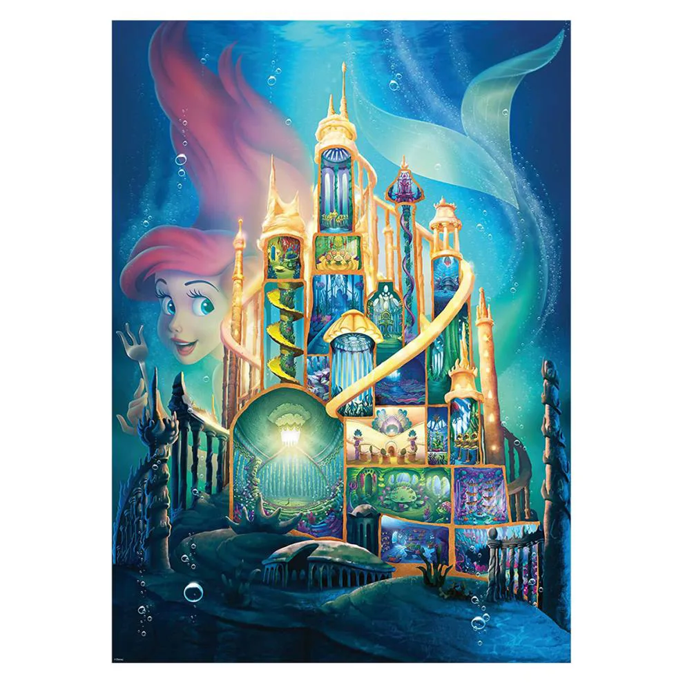 Disney Ariel Castle Collection 1000pc Jigsaw Puzzle Extra Image 1