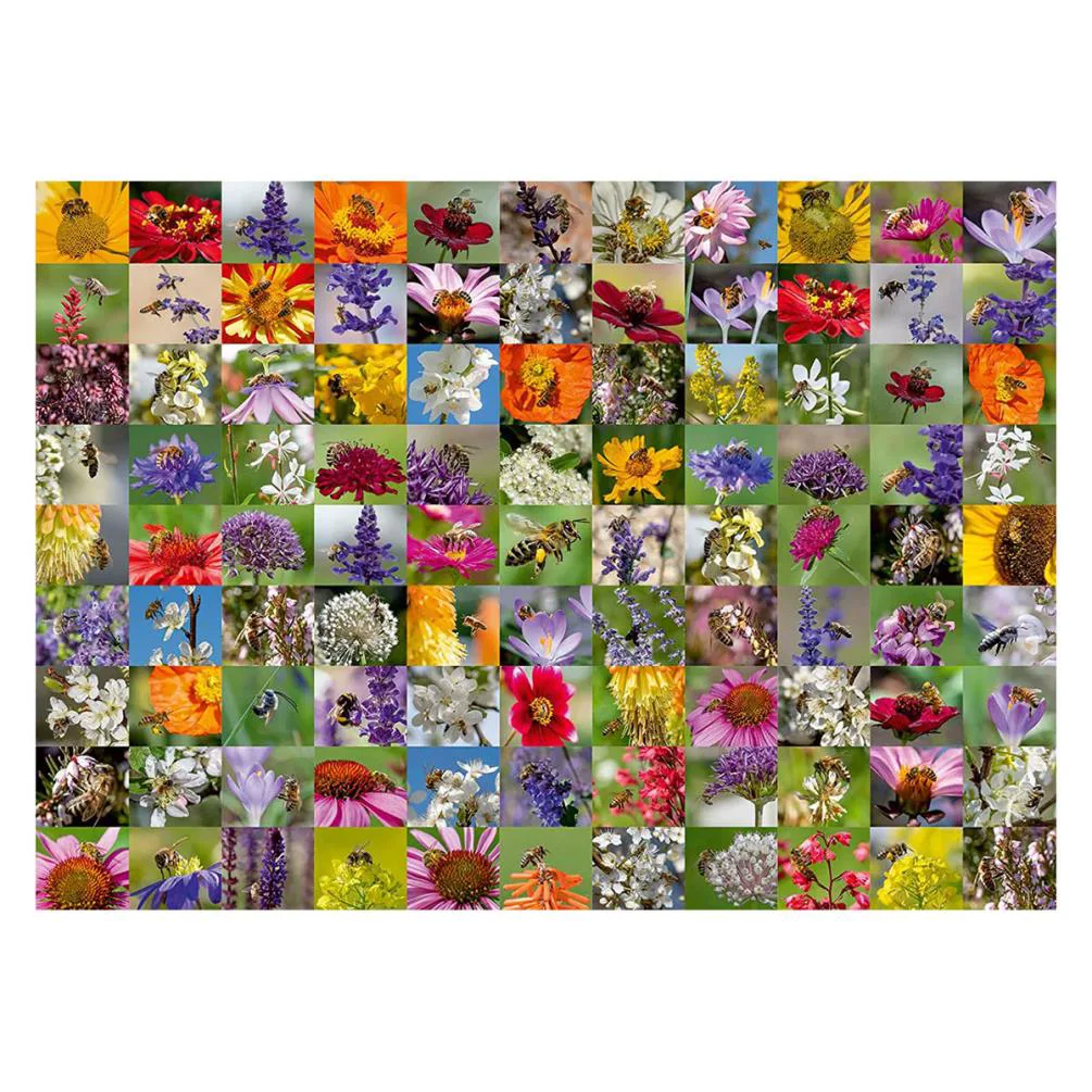 Bee Collage 1000pc Jigsaw Puzzle Extra Image 1