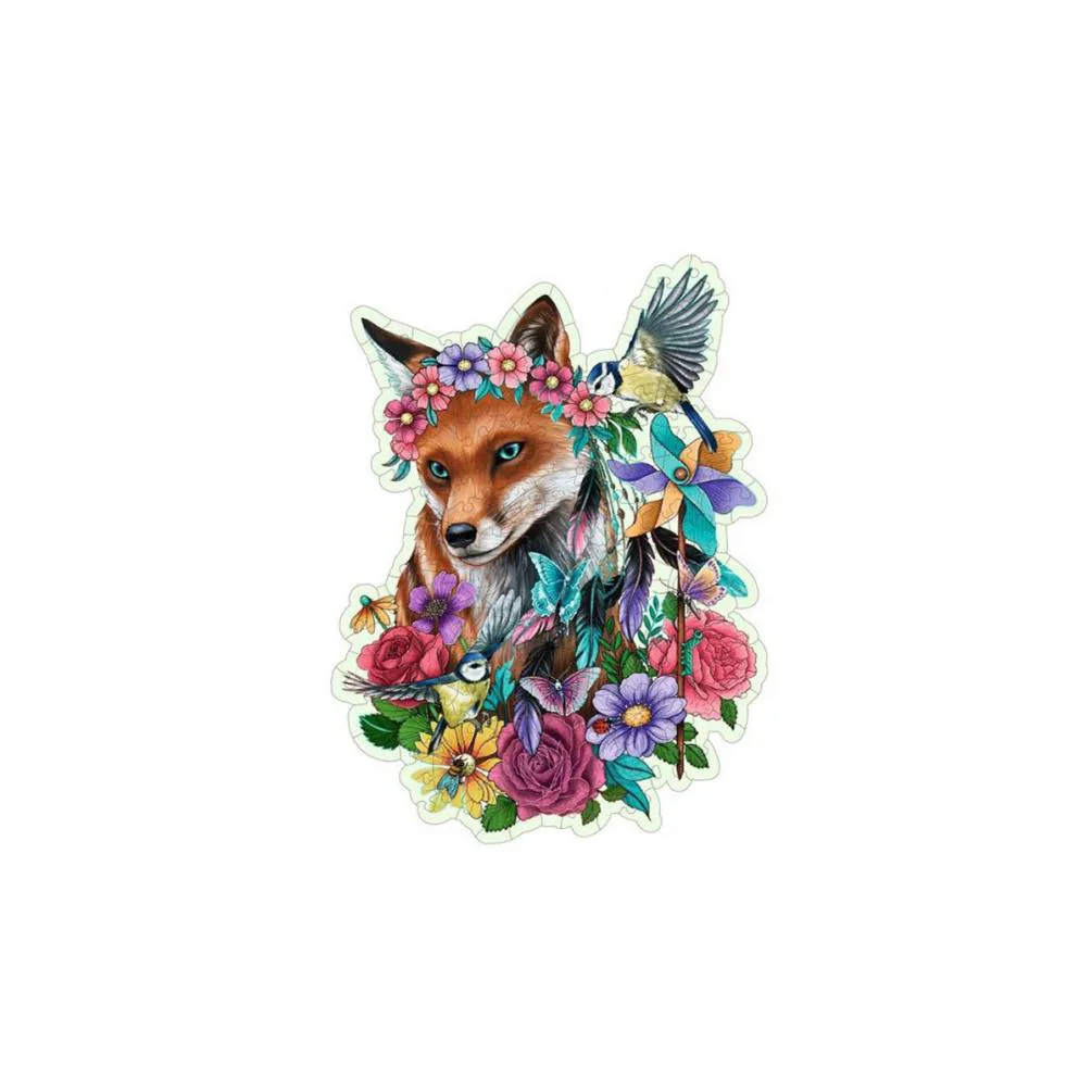 Shaped Fox Wooden 150pc Jigsaw Puzzle Extra Image 1