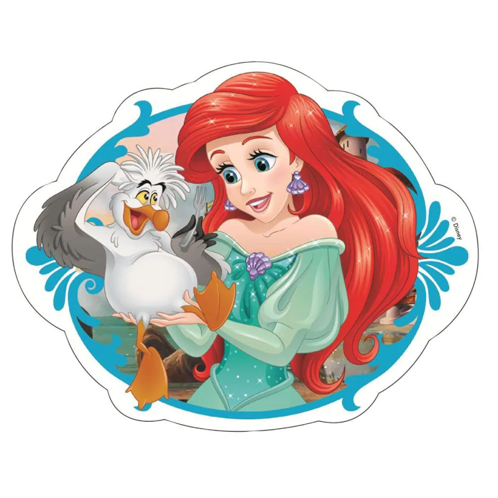 Disney Princess 4 in 1 Shaped Jigsaw Puzzles Extra Image 2