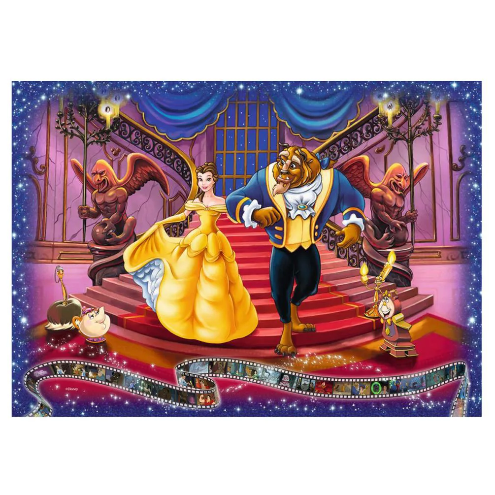 Disney Collector's Edition Beauty & The Beast 1000pc Jigsaw Puzzle Extra Image 1