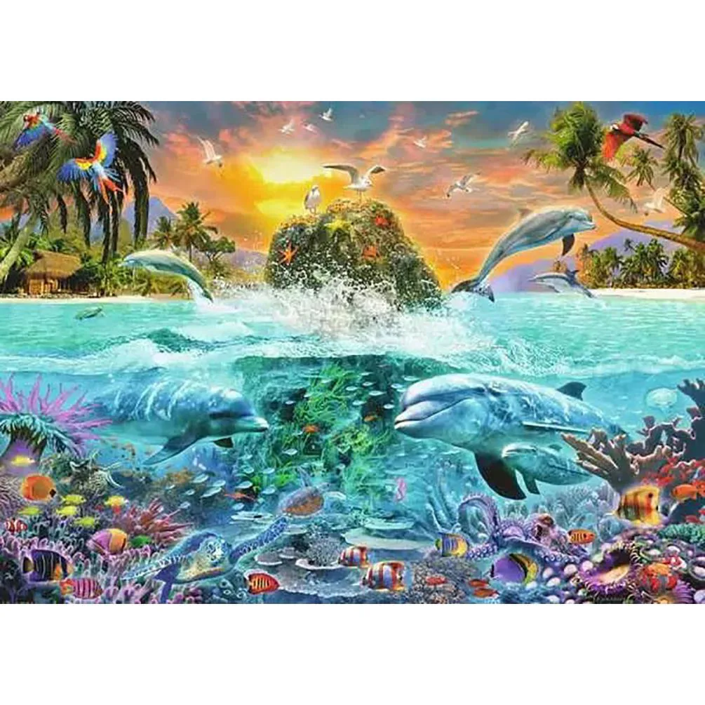 Underwater Island 1000pc Jigsaw Puzzle Extra Image 1