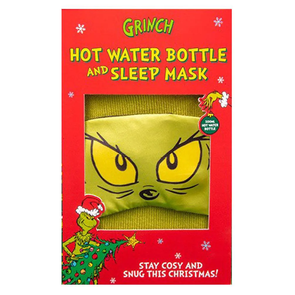 The Grinch Hot Water Bottle & Eye Mask Gift Set Extra Image 3