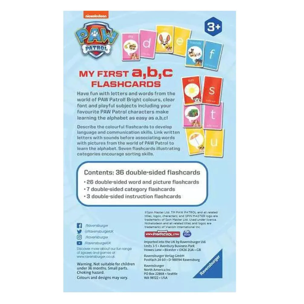 Paw Patrol My First ABC Flashcards Extra Image 1